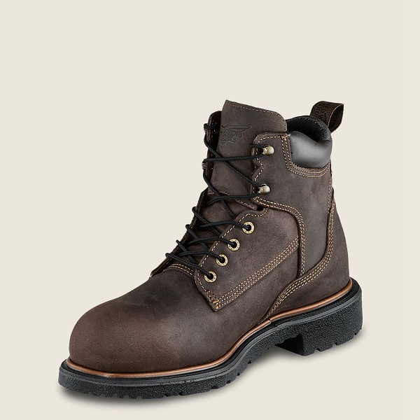 Red Wing Safety Boots Dark Brown - Mens Dynaforce® - 6-inch Insulated Waterproof Toe - 7149-EHAFS